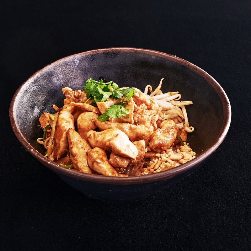 Nouilles Phad Thaï poulet